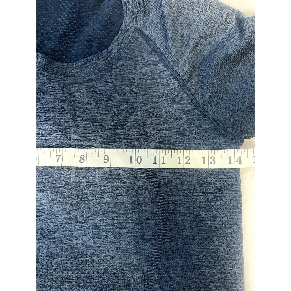 Lululemon Swiftly Tech Short Sleeve Crew Shirt Size 4 Blue